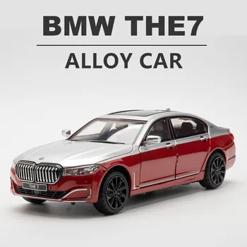 1:24 BMW 7 760LI High Simulácia Diecast Kovové Zliatiny, Model auta, Zvuk, Svetlo, Vytiahnuť Späť Zbierku Deti Hračka Dary