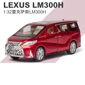 1: 32 Simulácia Lexus LM300h Zliatiny Auto Opatrovateľka Model Auta, Ornament, So Zvukom A Svetlom, detské Hračky Chlapec Darček k Narodeninám Červená
