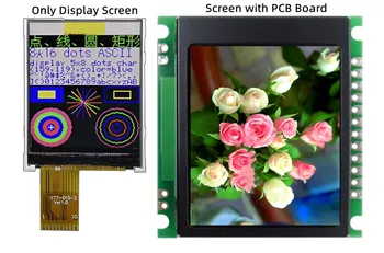 1.77 palcový 10PIN/12PIN 262K Farieb TFT LCD Displej Modul ST7735S Jednotky IC 128(RGB)*160 SPI Rozhranie