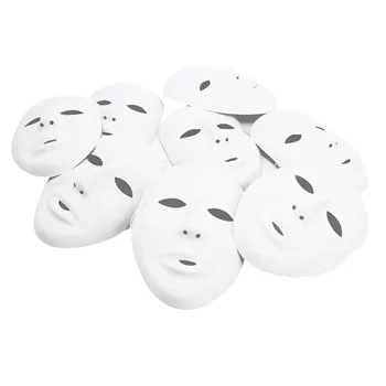 12 Ks White Party, Masky, Rekvizity Plnú Tvár Cosplay Prázdne Masky Muži Ženy Halloween