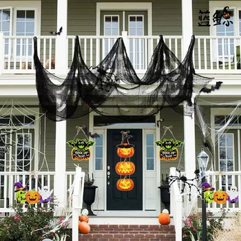 1Pcs Šťastný Halloween Papier Dverí Visí Tekvica Ghost Bat Kat Spider Papier Dvere Ozdoby Diy Halloween Party Dekorácie