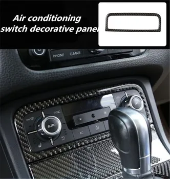 1pc Auto samolepky Epoxidové Uhlíkových Vlákien klimatizácia prepínač dekoratívny panel pre 2011-2018 Volkswagen VW Touareg