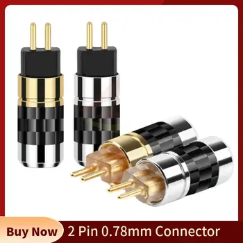 2 Pin 0.78 mm Konektor, spotrebná Elektronika, Audio Jack Reproduktorová Koncovka UM3X W4R UE18 HiFi Slúchadlá 0.78 Zátka Čierna Transparentná