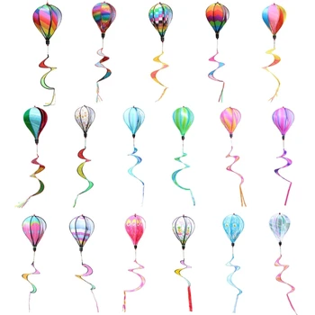 2023 Nový teplovzdušný Balón Vietor Spinner Rainbow Větrník Windsocks Špirála veterný Mlyn pre Vonkajšie Záhradné Dvore Trávnik, Dekorácie, Darčeky