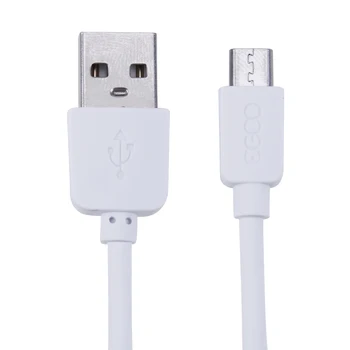 2M Micro USB Kábel Univerzálny Dátový USB Kábel Drôt Vysoká Rýchlosť Biela Samsung Android