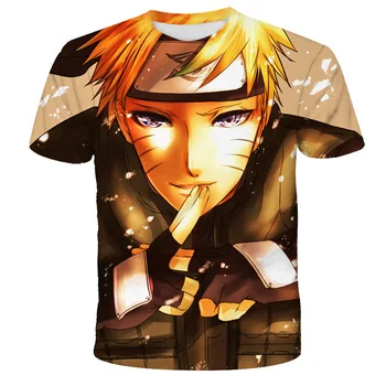 3D Tlač muži T-shirt 2023 Nové Japonské Na Anime rutoes detský Streetwear Módy Harajuku chlapec/dievča tee Top t-shirt