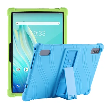 4 Zahustiť Cornors Silikónový Kryt Prípade Stojan Pre BYYBUO SmartPad A10_L 10.1 palcový Android 11 Tablet Mäkký Ochranný plášť