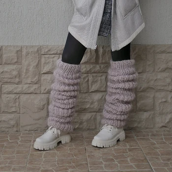 8 Farieb Najnovšie Príchod Ženy Bežné Pletené Leg Warmers Módne Farbou Leg Warmers Lolita Ponožky Príslušenstvo