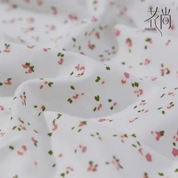 Bavlna 1x1 Niť 180 g Pletené Tkaniny Tlače kórejský Malý Kvet BM Štýl Žien Vesta Tielko Textílie