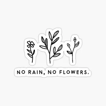 Bez Dažďa Žiadne Kvety 5 KS Nálepky na Stenu Dieťa Dekorácie Fliaš Vody Anime Batožiny Nálepky Pozadí Dekor Print Art