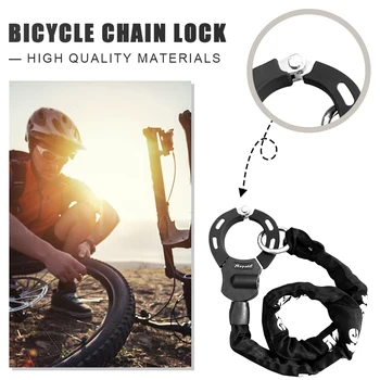 Bezpečnosť na Bicykli Zámok s 2 Kľúčmi Anti-Theft Handcuff Chain Lock Q235 Oceľ Elektrické Scooter Zámok Elektrický Skúter Príslušenstvo