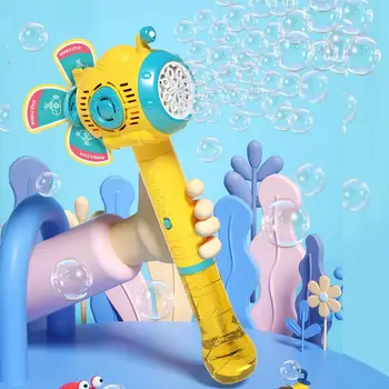 Bublina Stroj Krásne Bez Vedľajších Úniku plne Automatické s Farebnými Svetlami Zábava Osem Otvory bublifuk Dieťa Hračku