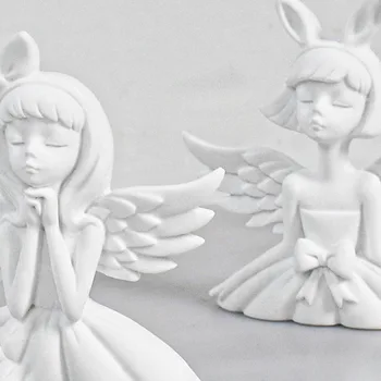 DIY Roztomilý Angel Girl Silikónové Formy 3D Plavidlá Abstraktné Aromaterapia Sadrové Ozdoby Plesne, Epoxidové Živice, Takže Nástroj Domova Dary