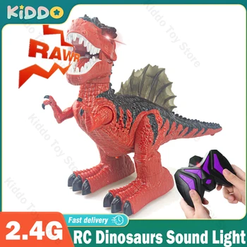 Diaľkové Ovládanie Dinosaurov, Elektrický Robot, Zvuk, Svetlo Hračka Výkopové Zvieratá T-Rex Vzdelávacie Hračky pre Chlapcov Deň Detí Dary