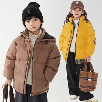 Dievčatá Dole Kabát, Sako Bavlna Vetrolam 2023 Vintage Teplé Zahustiť Zimné detské Oblečenie -10 stupňov pod nulou