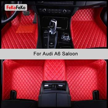 FeKoFeKo Vlastné Auto Podlahové Rohože Pre Audi A6 Sedan Auto Príslušenstvo Nohy Koberec