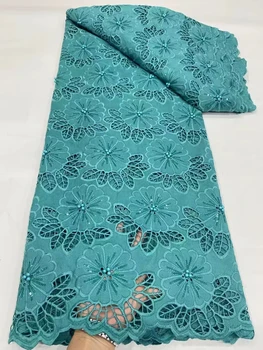 Guipure Čipky Textílie 2022 5 Dvore Kábel Korálkové Africkej Ženy Materiál Nigéria Strany Svadobné Šaty Kvalitné Francúzske Rozpustné Vo Vode
