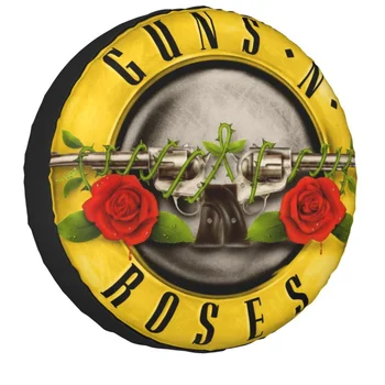 Guns N' Roses, Náhradné Pneumatiky Kryt puzdro pre Mitsubishi Pajero Hard Rock Koleso Automobilu Chrániče Príslušenstvo