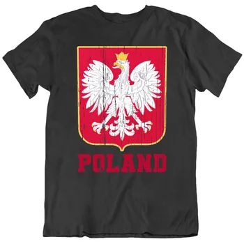JHPKJPoland Tee poľský Eagle Polska, Poľsko Pride Veľkostí, Štýlov Retro pánske 100% Bavlna Bežné T-shirts Voľné Top Nové