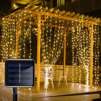 LED Solárne String Svetlo Vonkajšie Rozprávková Záhrada Vianočné Dekorácie Nepremokavé Svadby, Narodeniny, Party Dekorácie