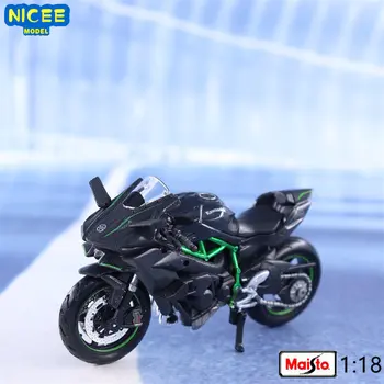 Maisto 1:18 Kawasaki Ninja H2 R Motocykel Simulácia Zliatiny Model Kolekcie Dekorácie, Darčeky, Hračky pre Chlapcov B606