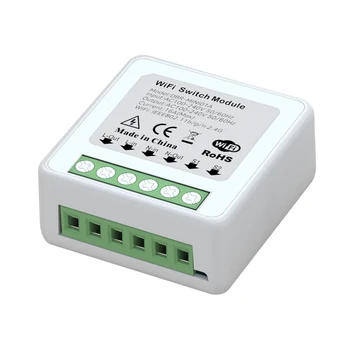 Mini Tuya Wifi Smart Switch 2-Pásmový Diaľkové Interruptor Inteligente Prepínač Smart Home Module Support Alexa Google Voice Control