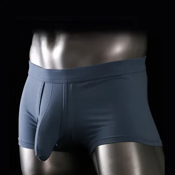 Muž, Slon Nos Vydutie Puzdro Boxerky Veľké Puzdro U-Vypuklé Underwears Modálne Odkladu Vrecku Bielizeň Chudá Spodky Elastický Pás