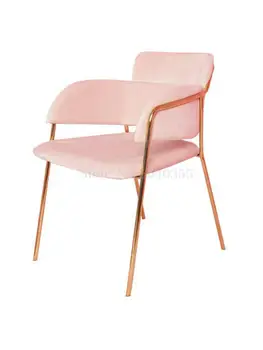 Nordic jedálenské stoličky z masívu stoličky módne bežné osobnosti kaviareň v čajovni ružové dievča na nechty, toaletný stolík a stolička dizajnér jednoduché