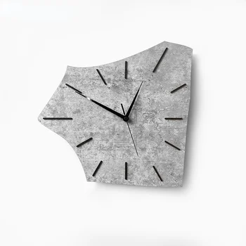 Nordic mnohouholník kreatívne nástenné hodiny obývacia izba domov zadarmo dierovanie módne jednoduché špeciálne tvarované umenie hodiny stlmiť hodiny