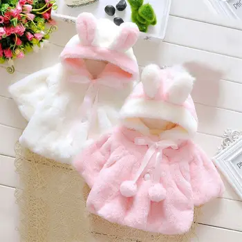 Novorodenca Baby Dievčatá Bunda, Kabát Snowsuit Zimné Detské Oblečenie Fleece Kapucňou Plášť Outwear Detské Oblečenie
