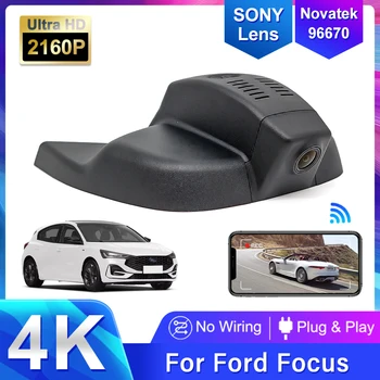 Nové 4K 2160P Skryté Wifi Auta DVR Zadná Kamera Dash Cam Video Rekordér Pre Ford Focus pre Ford Focus mk4 2018 2019 2020 2021 2022