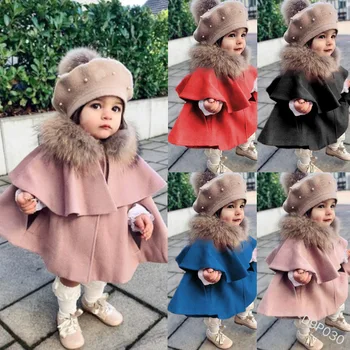 Nové baby girl bunda jednofarebné cape bunda Detské ležérne módne pulóver Voľné cape bunda jacket 0-6 rokov staré detské