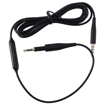 Náhradný Kábel Audio Kábel s Mic Ovládanie Hlasitosti pre AKG K430 K450 K451 K452 Q460 K480 JBL J55 J88 Slúchadlá Čierna