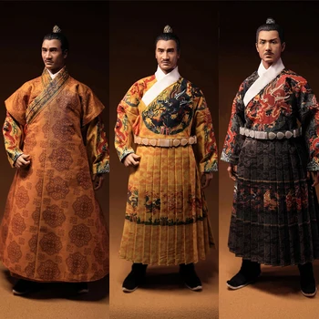 PION x DH003 DH004 1/6 Čínskej Dynastie Ming Cisára Zhu Youxiao Xin Wang Zhu Youjian Oblečenie Nastaviť Celý Set 12