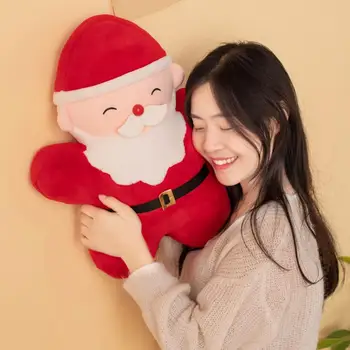 Plnené Santa Claus, Vianočné Plyšové Hračky Očarujúce Santa Claus Plyšový Vankúš na Spanie Pomoci Gauč Ornament s Rozkošný na Vianoce