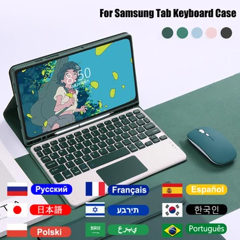Pre Samsung Tab Tabliet Prípade Klávesnice Samsung S6 Lite A7 10.4 A8 10.5 S7 S8 11 S8 Plus 12.4 14.6 Funda Kryt S Ceruzkou Držiteľ