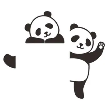 Prepínač Stenu, Nálepky Roztomilá Panda Prepínač Plagát Nálepky Vymeniteľné Svetla Pätica Obtlačky Rodiny DIY Decor Art Auto Samolepky na Stenu Umenie