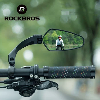 ROCKBROS Požičovňa Zrkadlo Riadidlá Spätné Zrkadlo Nastaviteľné Široké Spektrum Späť Pohľad Reflektor Cyklistické Zrkadlá Bike Príslušenstvo