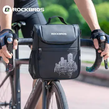 ROCKBROS bicykli taška naklonený taška cez rameno, kabelka riadidlá zavesiť tašku pred prijatím skladovanie mobilný telefón package B90