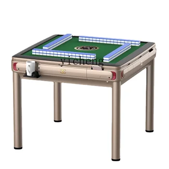 RR v Domácnosti Moderný Jedálenský Stôl s Dvojakým použitím Mahjong Tabuľka Elektrické Roller Coaster Stroj Konope Štyri-Ústa Stroj