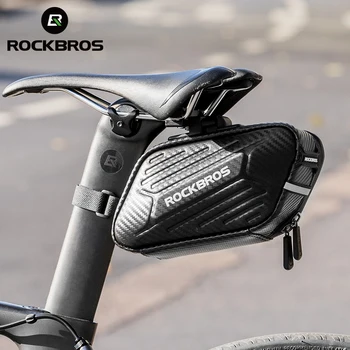 Rockbros 1,5 L Hard Shell Bicykli Taška Rainproof Reflexné MTB bicicleta Taška 2023 Prenosné Zavesiť Svetlo, Sedlo, Sedlovka Zadné Kufre