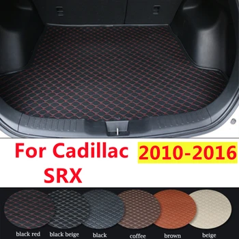 SJ Custom Fit Pre Cadillac SRX 2010-11-12-13-2016 Nepremokavé Kufri Mat AUTO Chvost Boot Zásobník Linkovej lodnej prepravy Nákladu Koberec Pad Protector