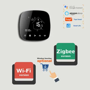 TUYA WiFi, Zigbee termostat komã © tou je 2p 4p fan coil termostat pre cool a tepla Tuya Inteligentný Život Aplikácie Ovládanie Práce S Alexa Domovská stránka Google
