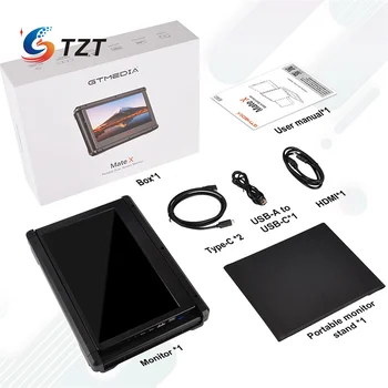 TZT GTMEDIA F1 11.6-palcový IPS FHD Displej 1080P Prenosné Rozšírenie dvojitej Obrazovky Monitora na Notebooku a Telefónu