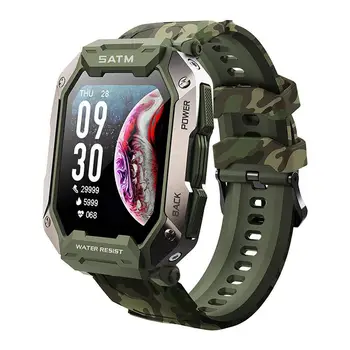 Tacticals Športové Smartwatch 1.71 Palcový Nepremokavé Spustiť Šport Fitness Hodinky Drsné GPS Militarys Smartwatch je Odolný voči Vode