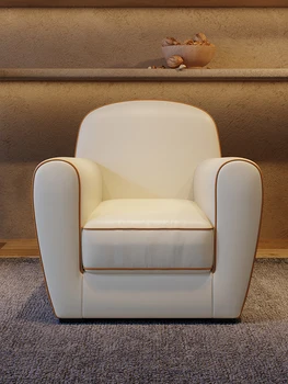 Taliansky ľahké luxusné single pohovka kreslo, lenivý človek, moderný jednoduchý voľný čas stoličky, domáce použitie
