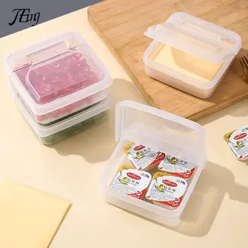 Transparentné Maslo, Syr, Plátok Úložný Box Prenosné Chladničky Ovocia, Zeleniny, Čerstvého Udržať Úložný Box Zachovanie Box