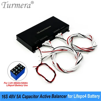 Turmera 16S 48V Aktívne Balancer Lifepo4 Batérie, Equalizer 5A na 3.2 V 50Ah 90Ah 100Ah 200Ah 280Ah 320Ah Slnečnej Sústavy Využitie Batérie