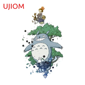 UJIOM 13 cm X 7.4 cm Kiki a Totoro Cartoon Steny Krásne Samolepiace Nálepky Chladnička Odtlačkový Rozkošný Počítačovej Grafiky
