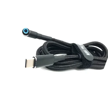 USB C Prenosný Nabíjací Kábel, Adaptér Typ C do DC 4,5 x 3.0 mm Converter 100W PD Výkon Nabíjačku, prívodný Kábel pre HP